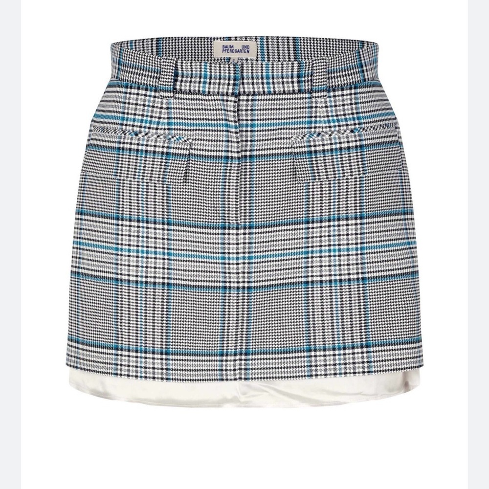 Grey Cruise Check Mini Skirt with Flap Pockets | Baum und Pferdgarten